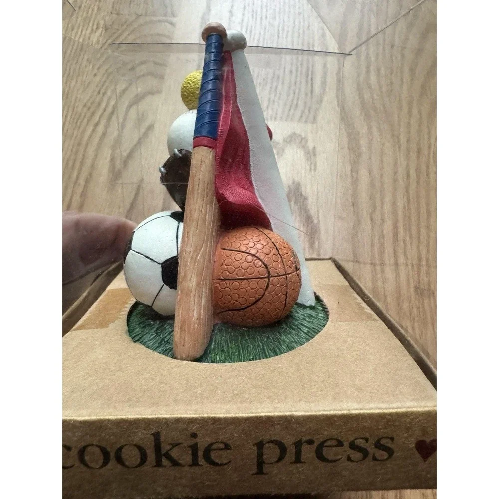 Shaker Hearth‎ Cookie Press Stoneware Sports Theme Soccer Football Baseball 1997